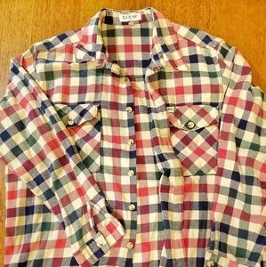 Guess Plaid Pendleton Shirt Jacket